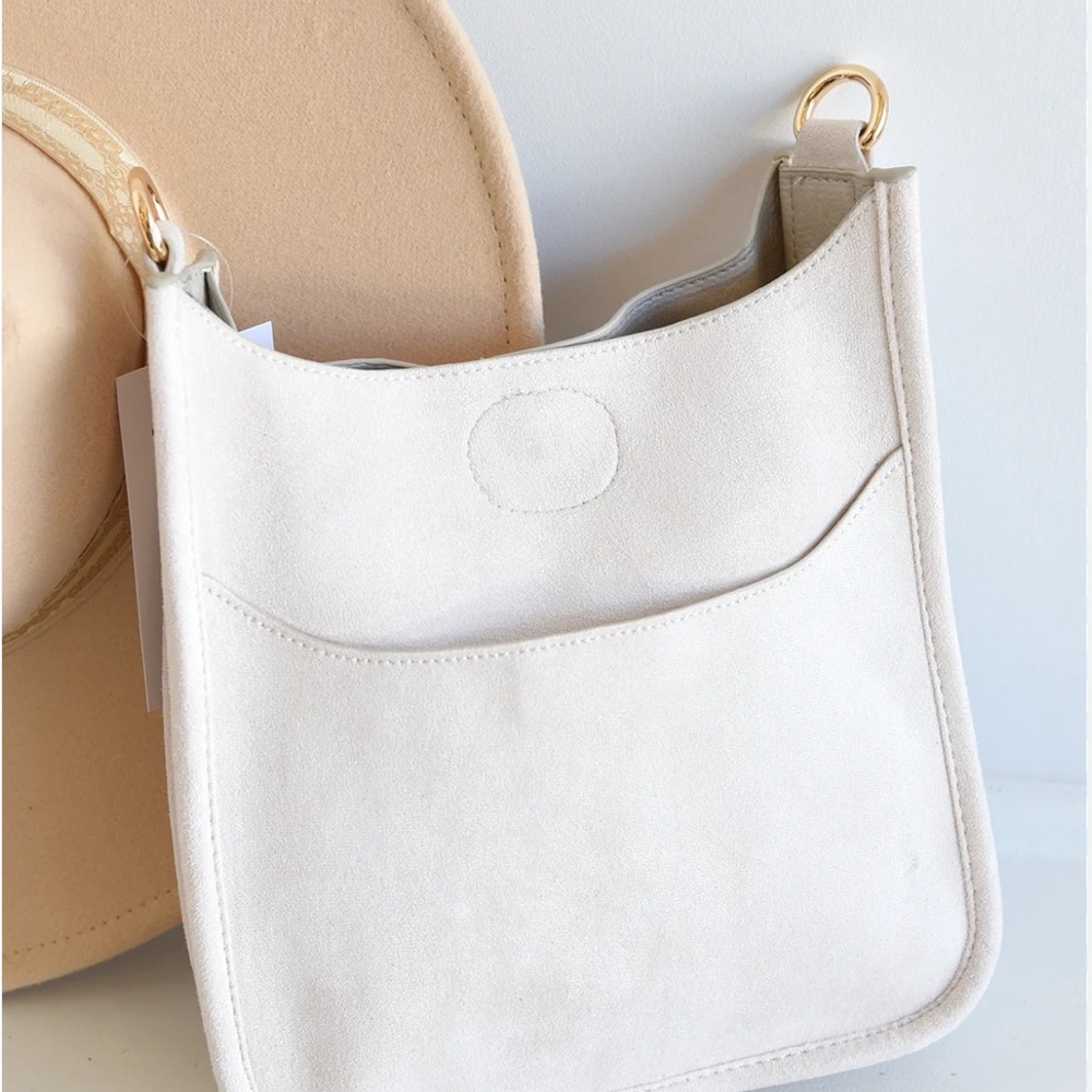 Ahdorned mini-messenger bag with 2 straps
